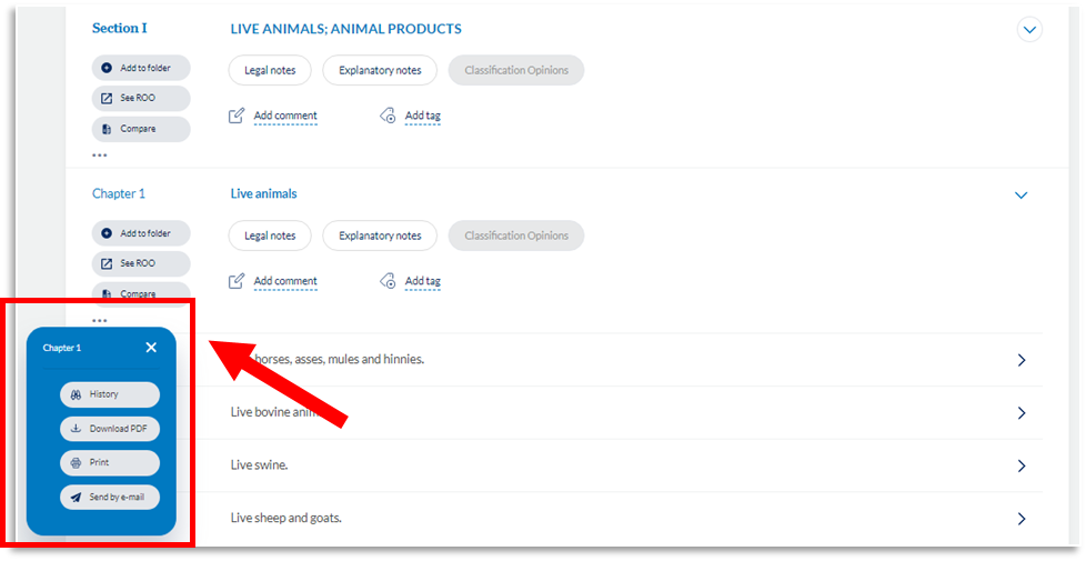 How to access the History Tool